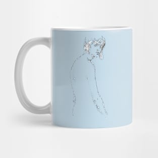 Nude drawing. Mug